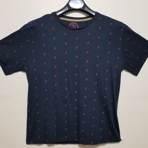 Denim&Flower Pink Flamingo Print T-Worn Once